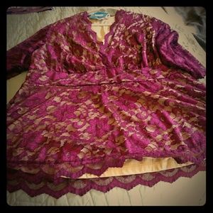 Kiyonna 3/4 Sleeve Blouse 2x